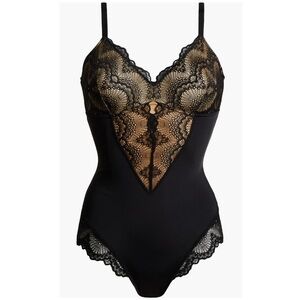 Pinsy Shapewear NWT Black Lace Bodysuit - Size XL